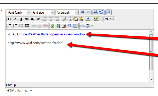 add the http adress but do not activate it